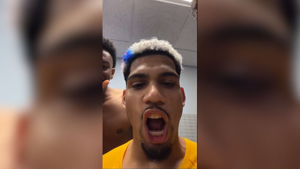 (Mediaset) Reracción de Araújo a Messi presente en el directo