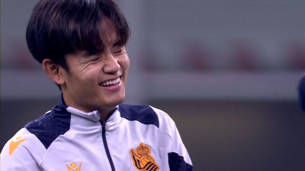 El buen rollo de la Real Sociedad antes de la ‘final’ con el Inter: pasillo de collejas a Kubo y risas de André Silva