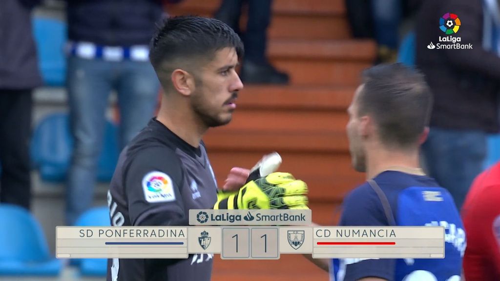 Ponferradina-Numancia: Resumen (jornada 12)