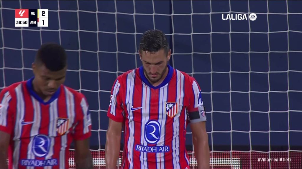 Villarreal 2-1 Atlético: Gol de Koke (p.p.)