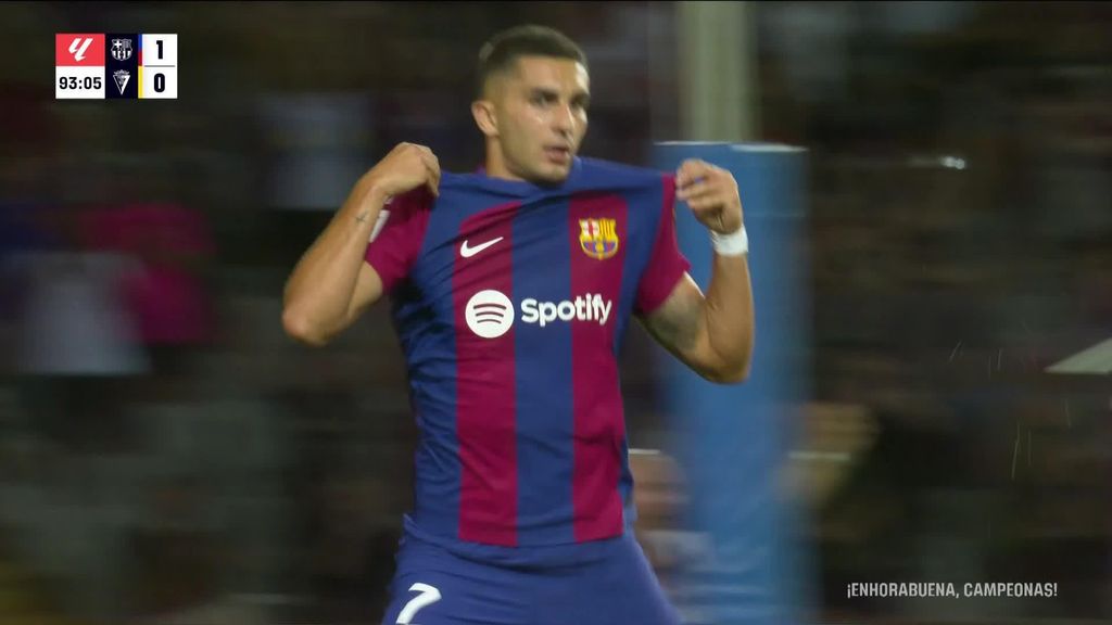 Barcelona-Cádiz: 2-0 gol de Ferran Torres