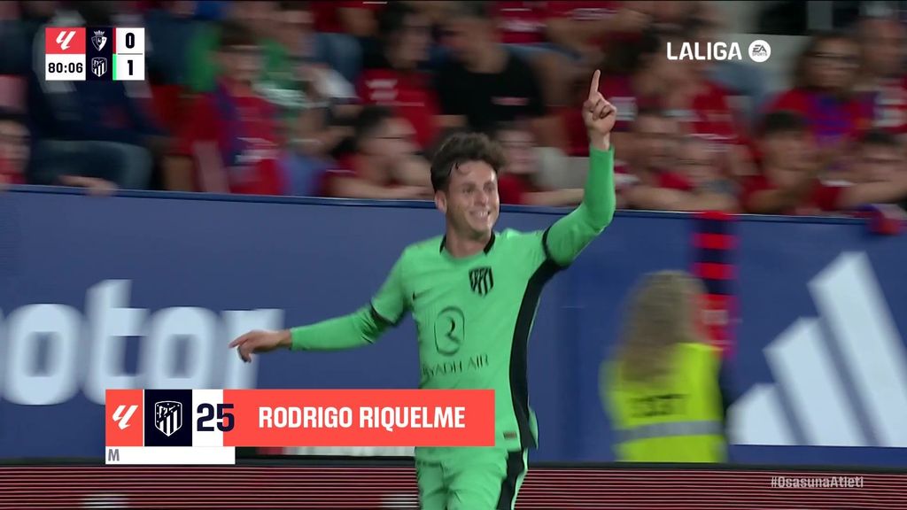Osasuna 0-2 Atlético: Gol de Riquelme