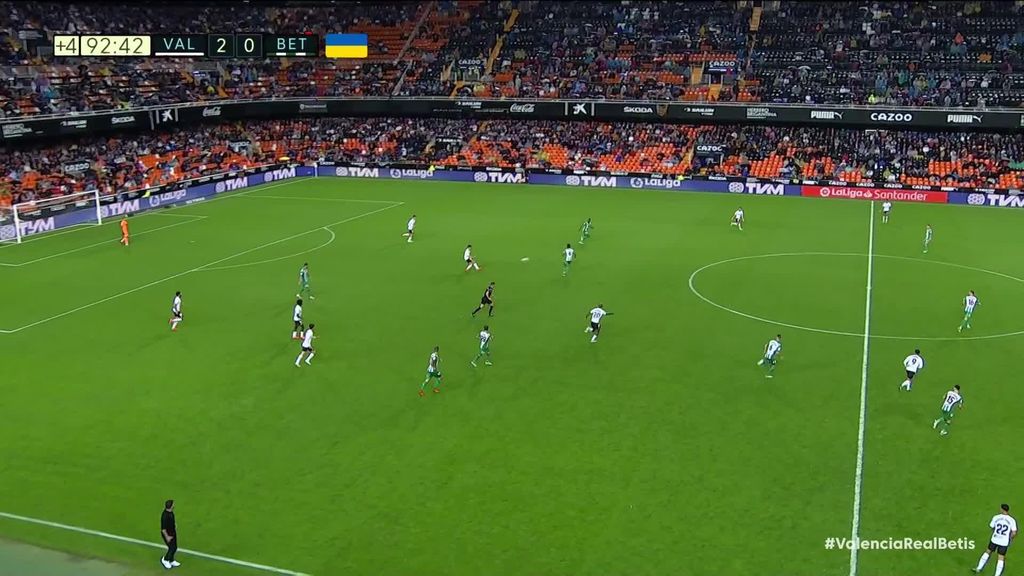 Valencia-Betis: 3-0 gol de Justin Kluivert