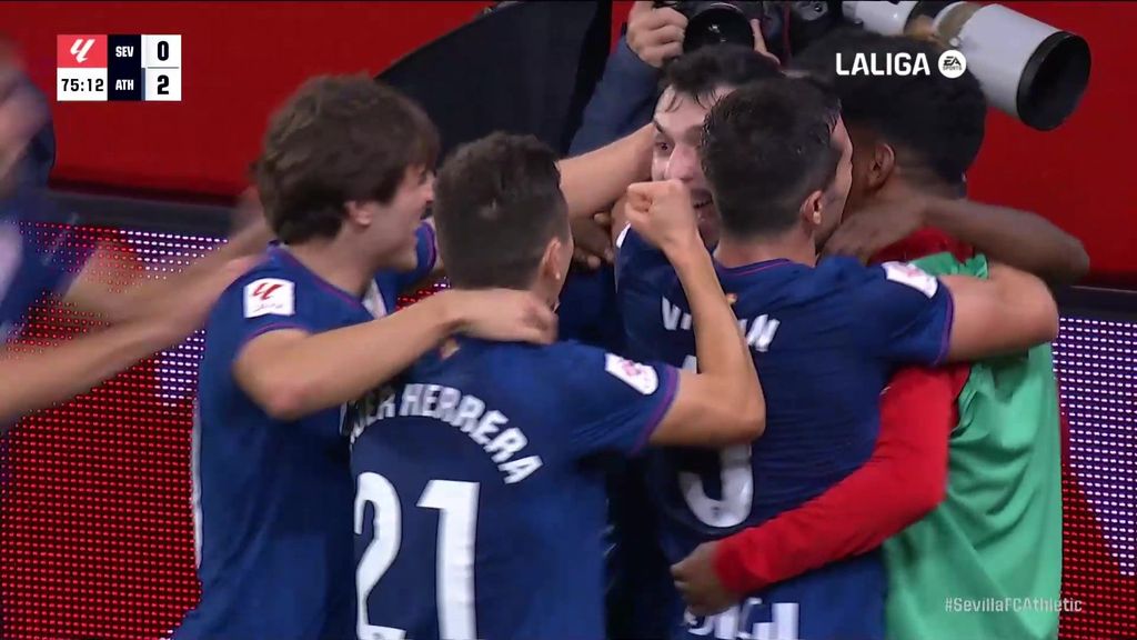 Sevilla 0-2 Athletic: Gol de Paredes