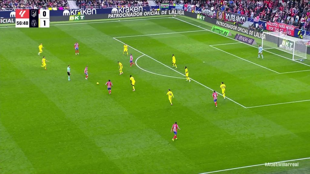 El gol del empate de Samu Lino en el Atlético de Madrid-Villarreal