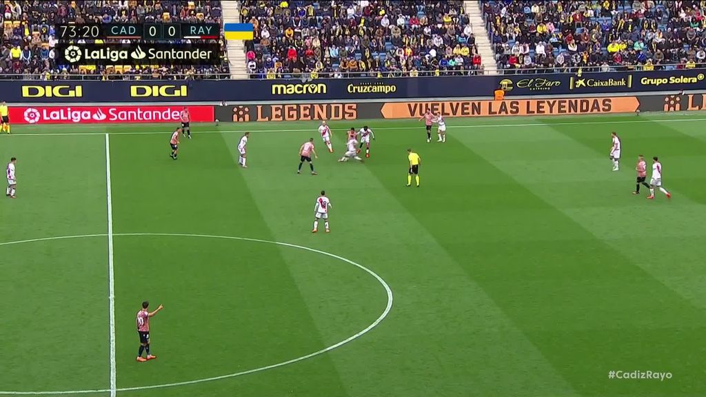 Cádiz-Rayo Vallecano: 1-0 gol de Sergi Guardiola