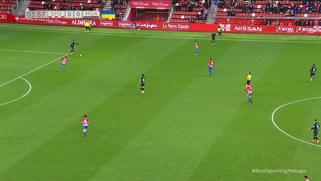 Sporting de Gijón-Málaga: resumen