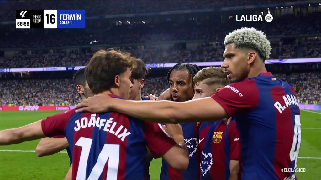 Real Madrid 1-2 Barça: Gol de Fermín