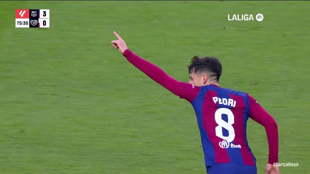 Barcelona 3-0 Rayo Vallecano: Gol de Pedri