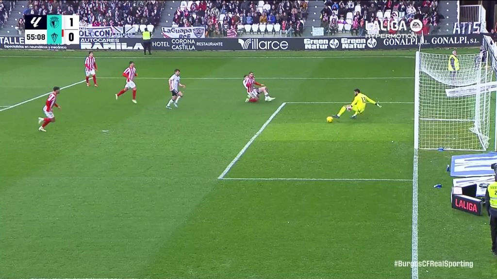 Burgos 1-0 Sporting: Resumen