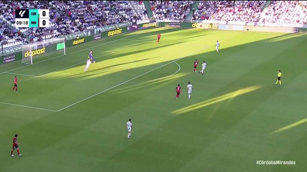 Córdoba 1-2 Mirandés: gol de Hugo Rincón