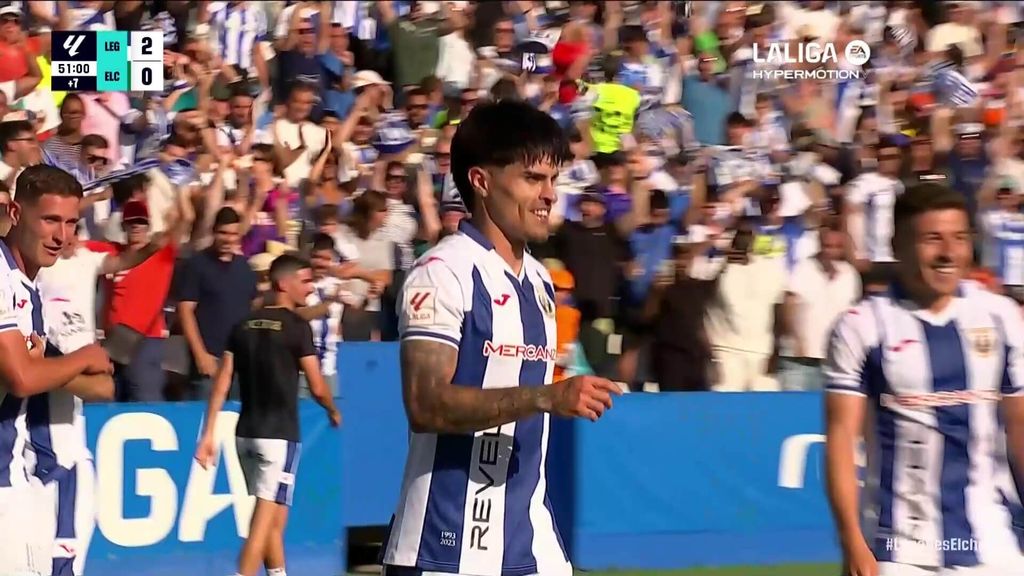 Leganés 2-0 Elche: Gol de Juan Cruz