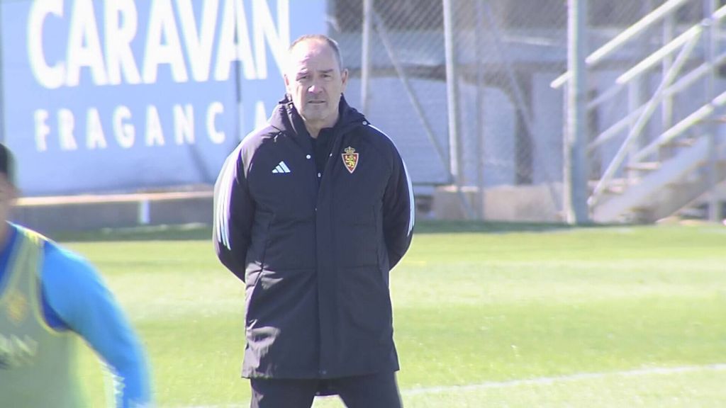 Primer entrenamiento de Víctor Fernández en su vuelta al Zaragoza