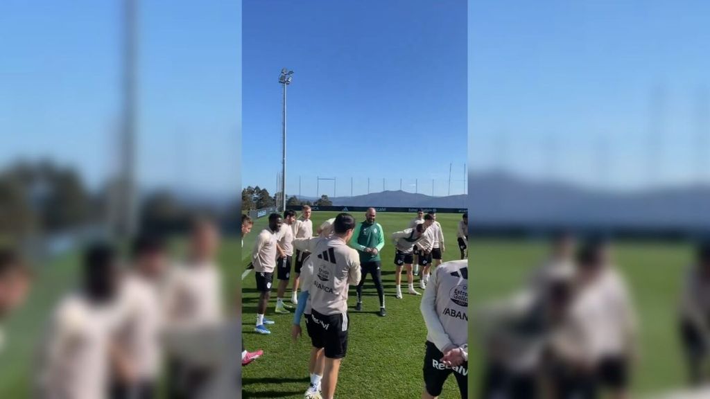 Primer entrenamiento de Claudio Giráldez como nuevo entrenador del Celta