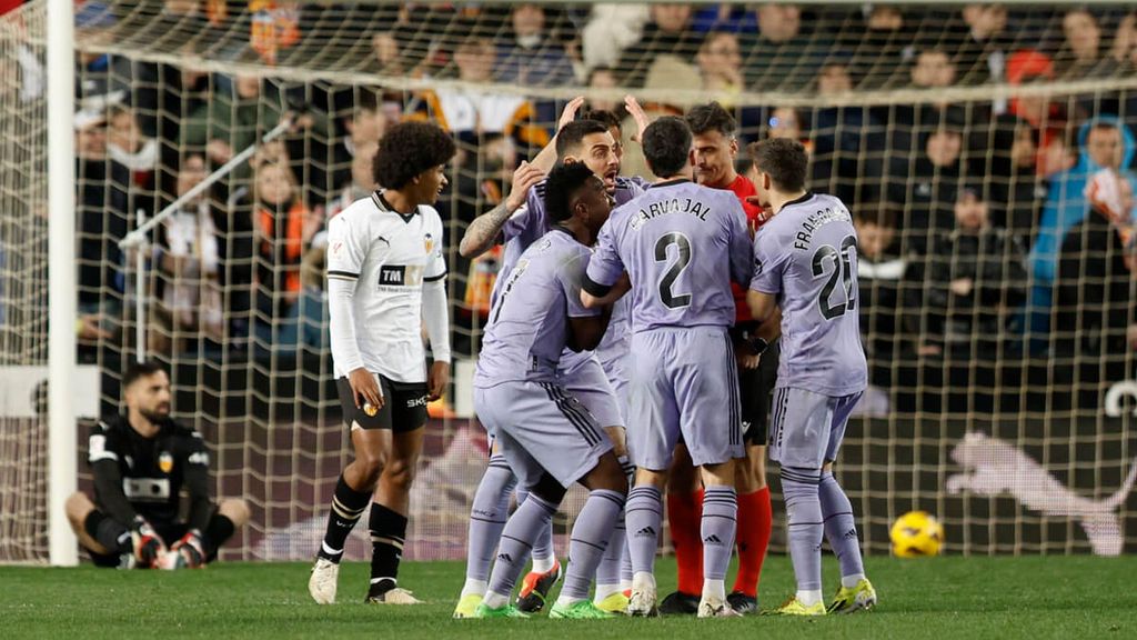 Valencia 2-2 Real Madrid: Resumen del partido