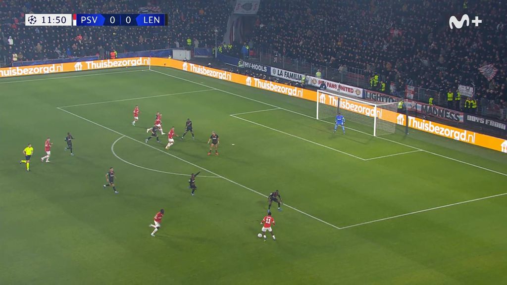 PSV 1-0 Lens: Resumen del partido