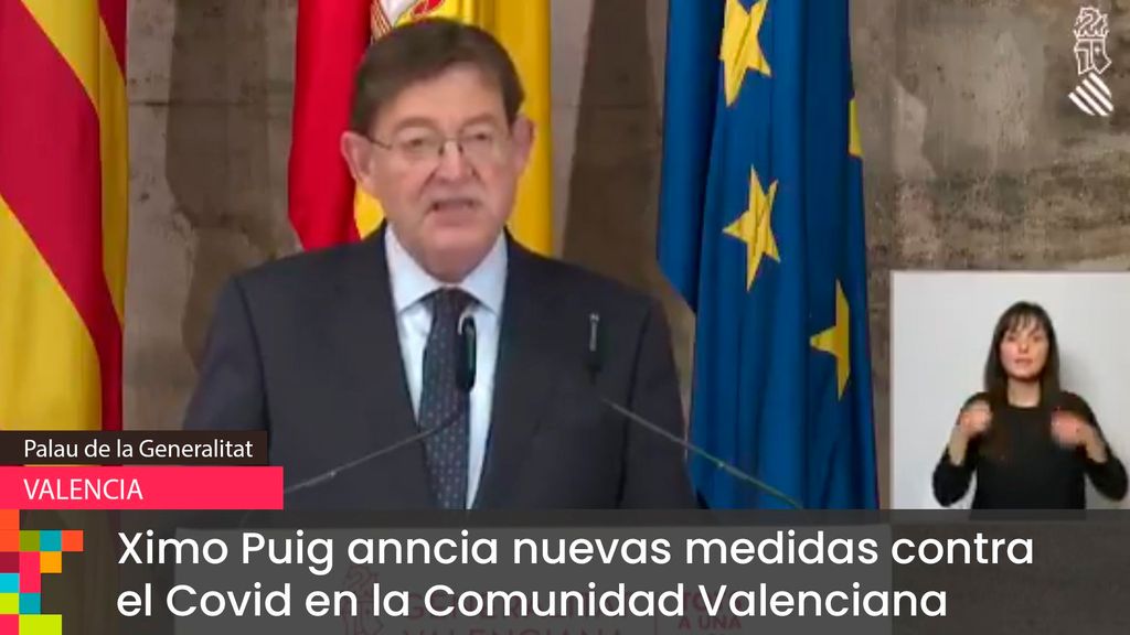 Ximo Puig anuncia nuevas medidas en la Comunidad Valenciana