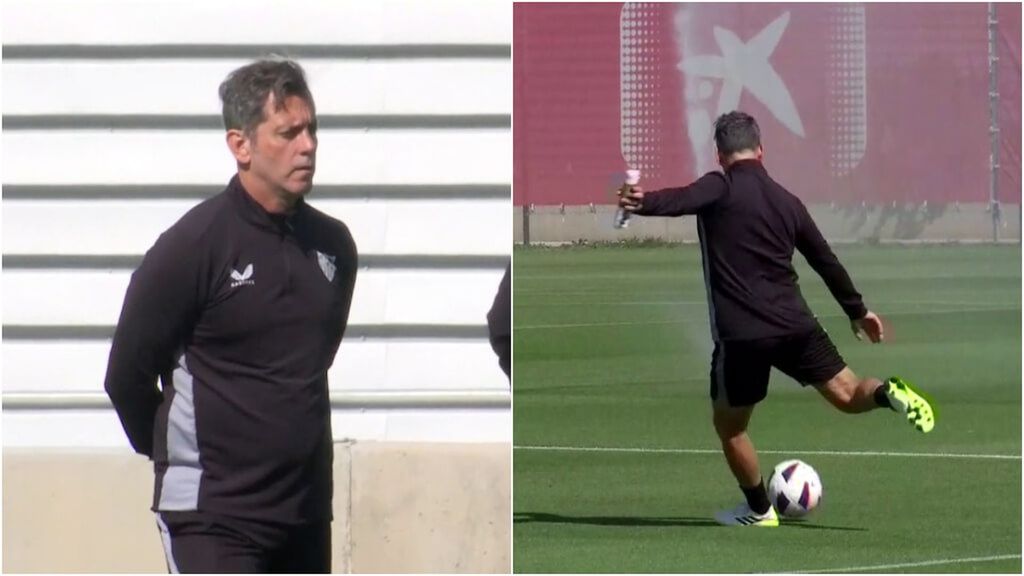 Quique Sánchez Flores se pone a punto para el derbi: de su novedoso look a dar lecciones de cómo se pasa en largo