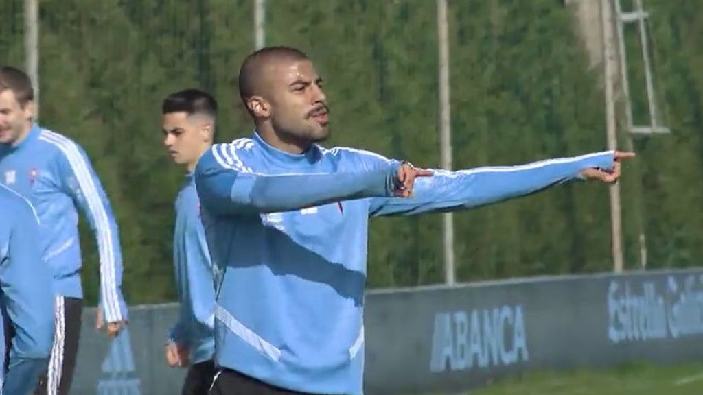 Entrenamiento del Celta a la espera de seguir conociendo novedades sobre el Coronavirus