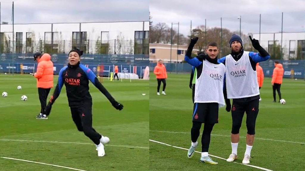 (MEDIASET) El vacile de Ramos a Mbappé tras el Mundial