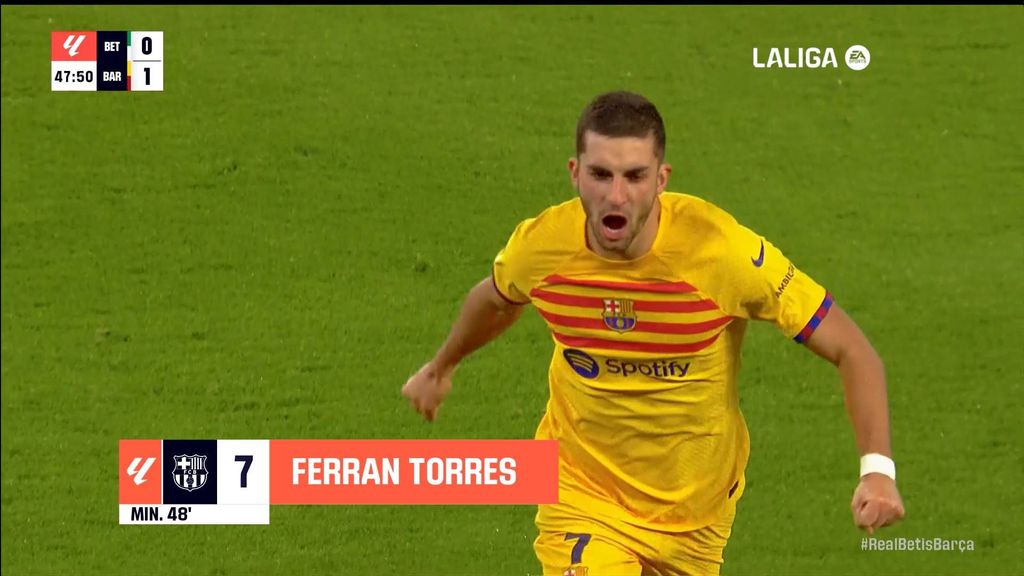 Real Betis 0-2 Barcelona: Gol de Ferran Torres