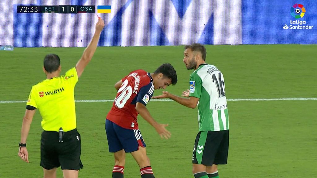 Real Betis 1-0 Osasuna: Roja a Germán Pezzella