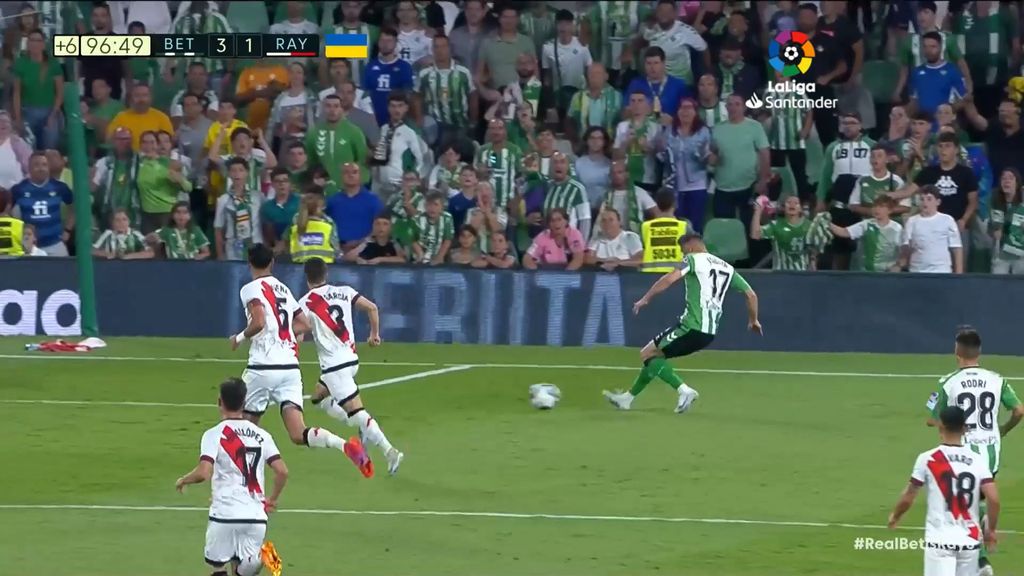 Real Betis 3-1 Rayo Vallecano: Resumen del partido