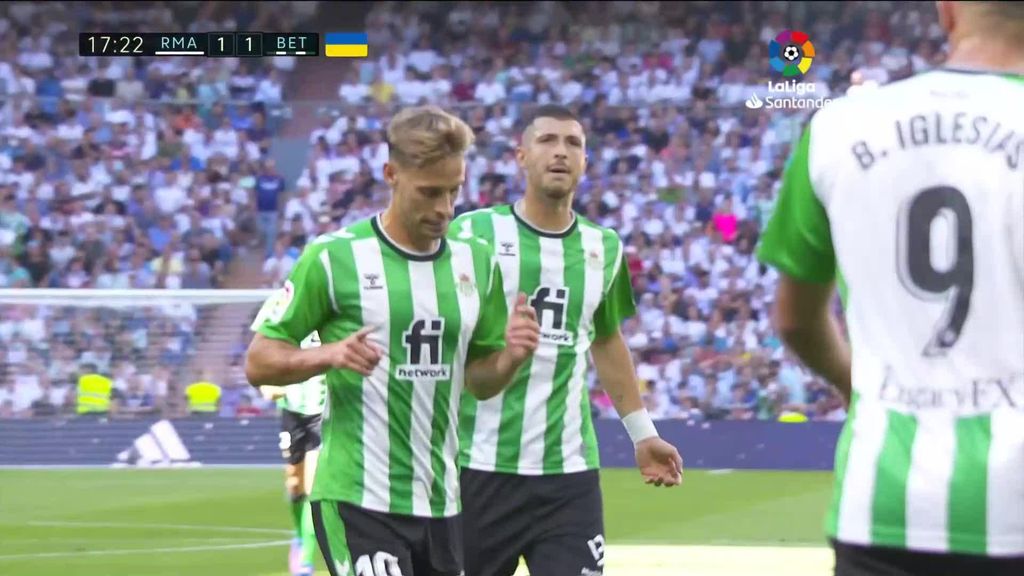 Real Madrid 1-1 Betis: Gol de Canales