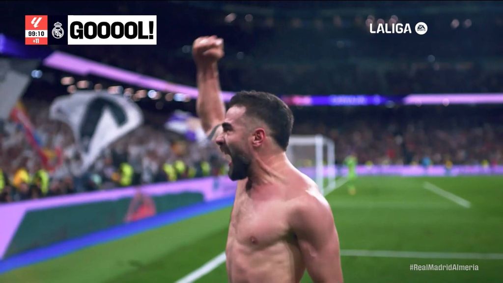 Real Madrid 3-2 Almería: Gol de Carvajal