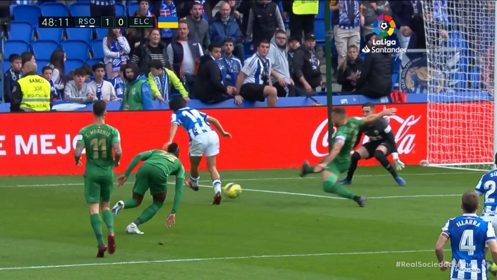 Real Sociedad 1-0 Elche: Gol de Kubo