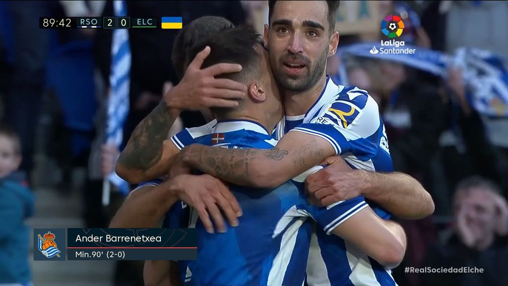 Real Sociedad 2-0 Elche: Resumen del partido