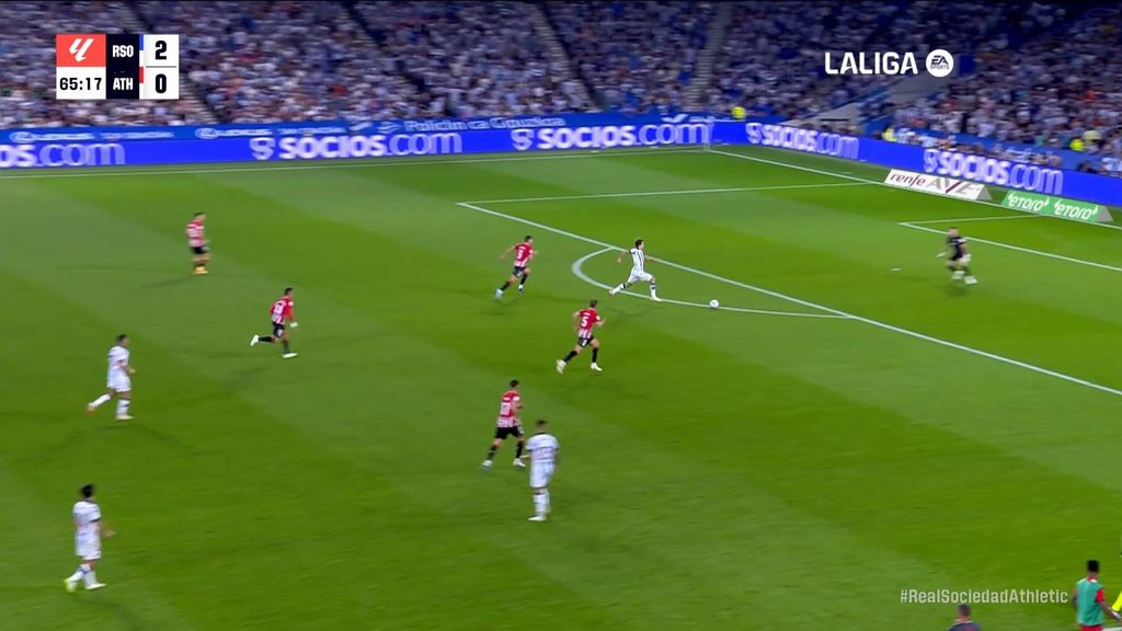 Real Sociedad 3-0 Athletic: Gol de Oyarzabal