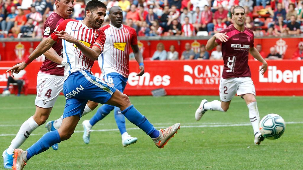 Sporting-Albacete: 2-0 Resumen