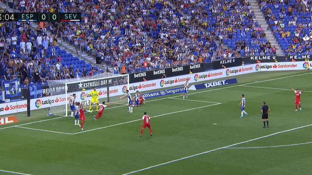 Espanyol - Sevilla: Gol 0-1, Reguilón (Jornada 1)