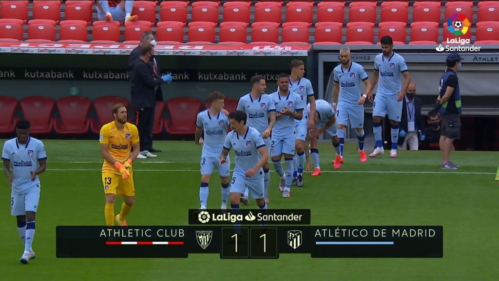 Athletic 1-1 Atlético: Resumen del partido