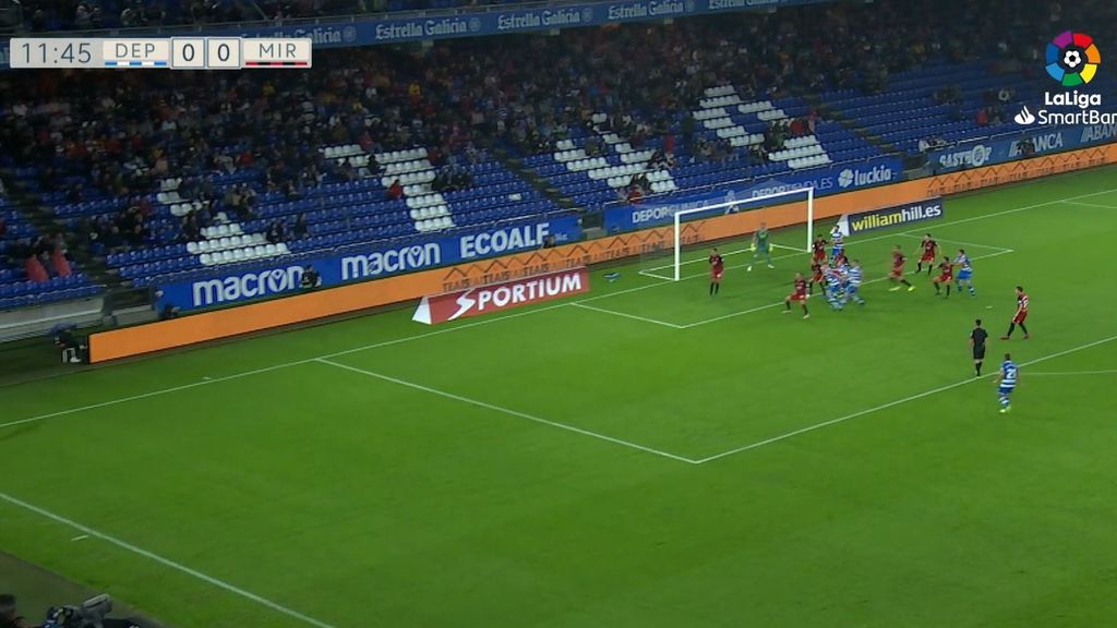 Deportivo - Mirandés: Vídeo, goles y resumen (Jornada 8)