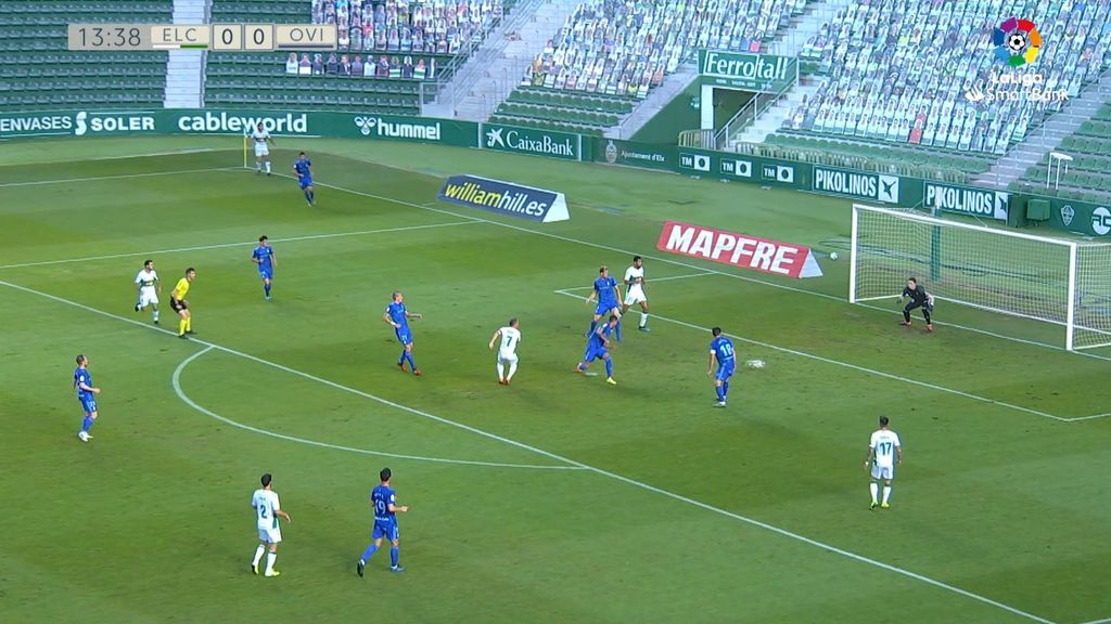 Elche 2-1 Oviedo: Resumen del partido