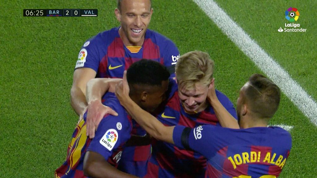 Barcelona 5-2 Valencia: Resumen, vídeo y goles (Jornada 4)