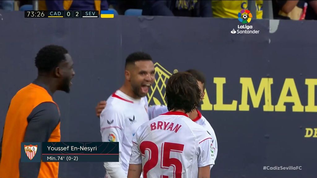 Cádiz 0-2 Sevilla: Resumen