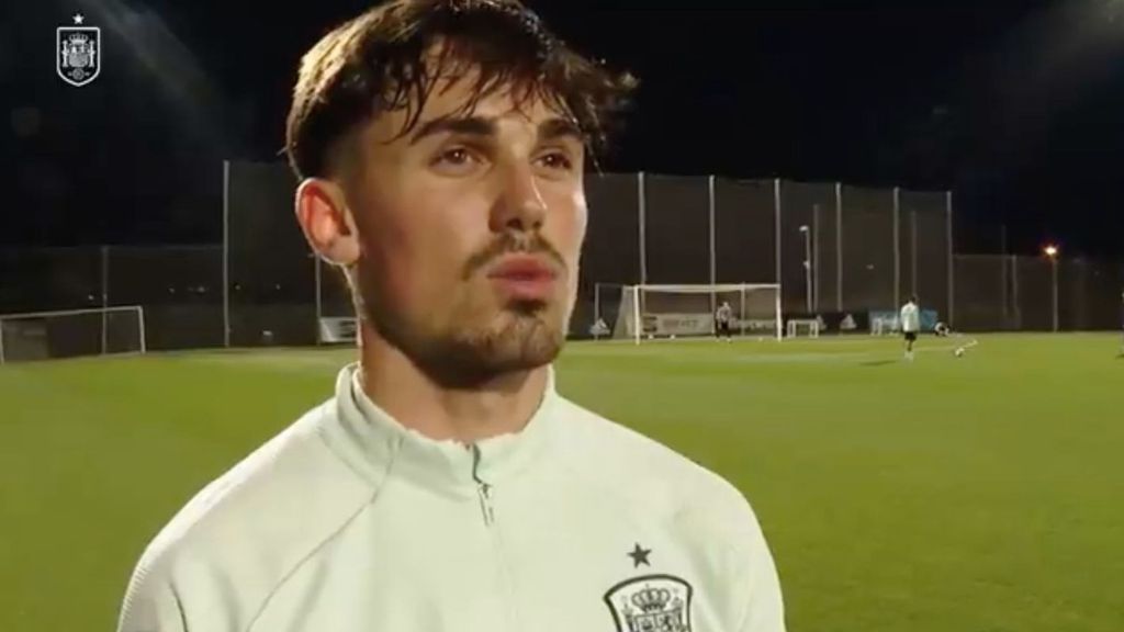 El primer día de Rodri Sánchez con la selección española sub 21