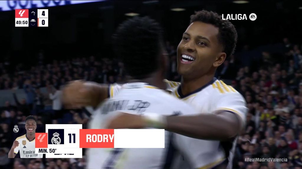 Real Madrid 4-0 Valencia: Gol de Rodrygo