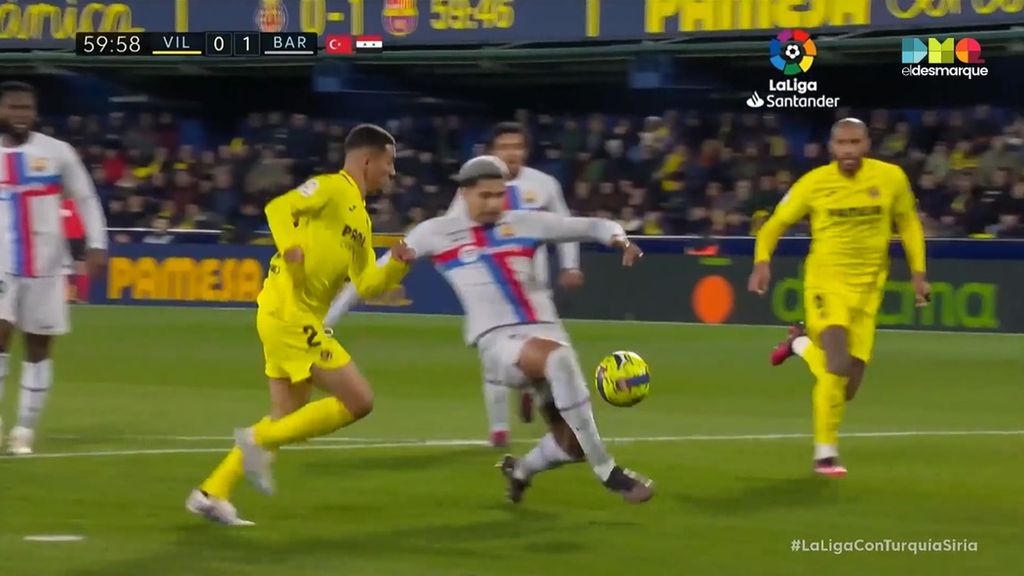 Villarreal 0-1 Barça: La actuación de Araújo