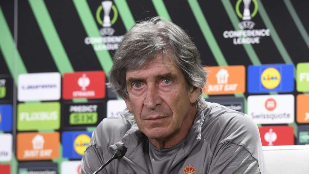 Manuel Pellegrini, en la rueda de prensa previa al partido ante el Jagiellonia