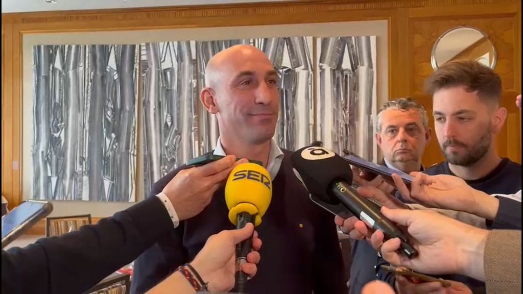 Rubiales hablando sobre el Nou Mestalla como sede del mundial 2030