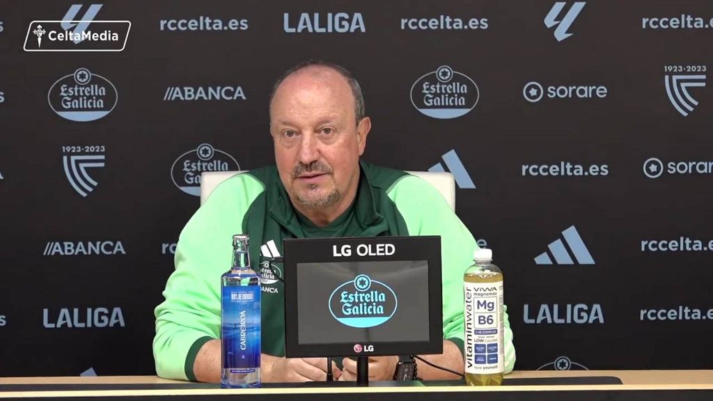 Rueda de prensa de Benítez en la previa del Celta-Barcelona