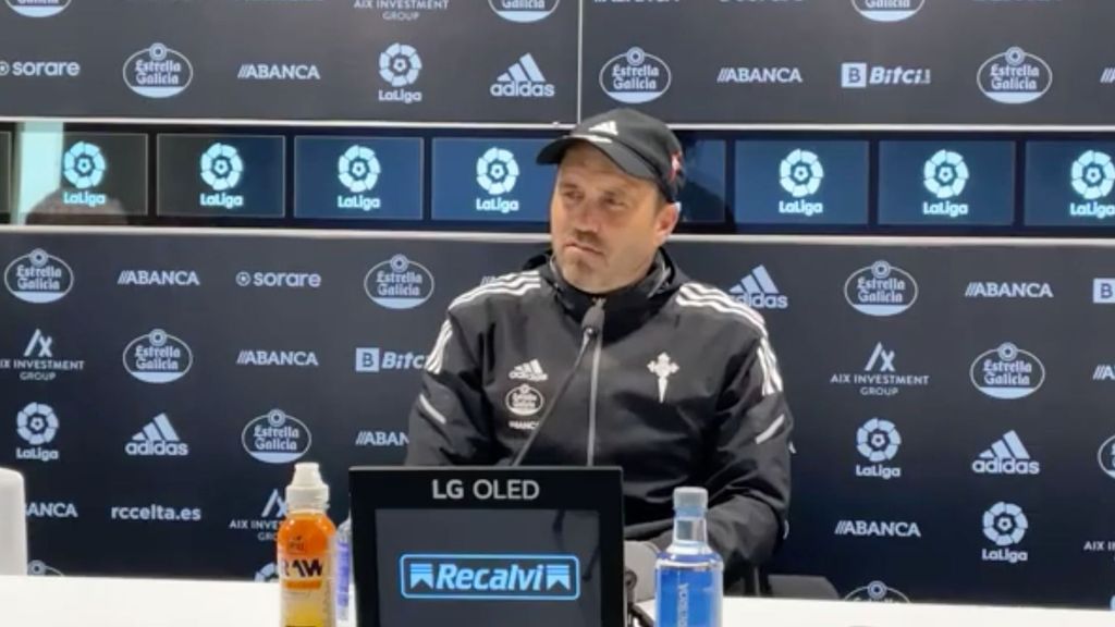Rueda de prensa de Eduardo Coudet previa al Barcelona-Celta