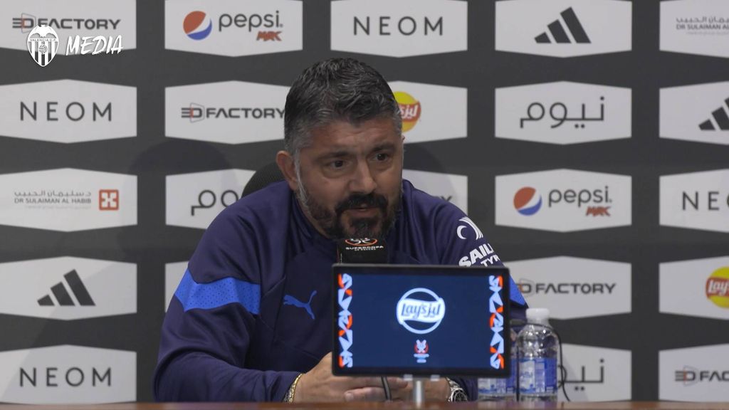 Rueda de prensa de Gennaro Gattuso ante de la semifinal de la Supercopa
