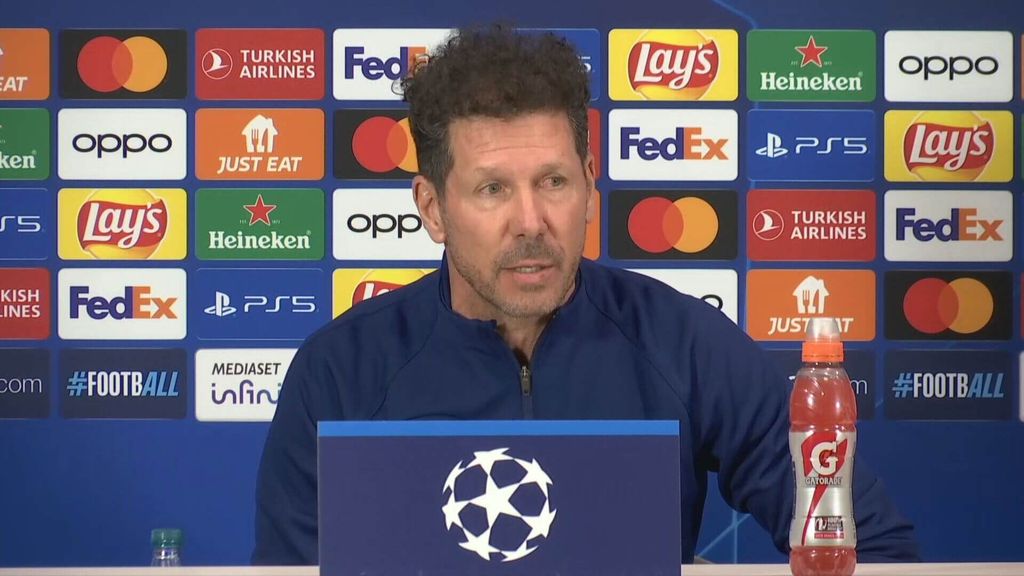 Rueda de prensa de Simeone en la previa del Inter - Atlético