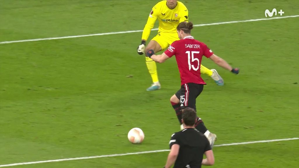 Manchester United 2-2 Sevilla: Goles de Sabitzer