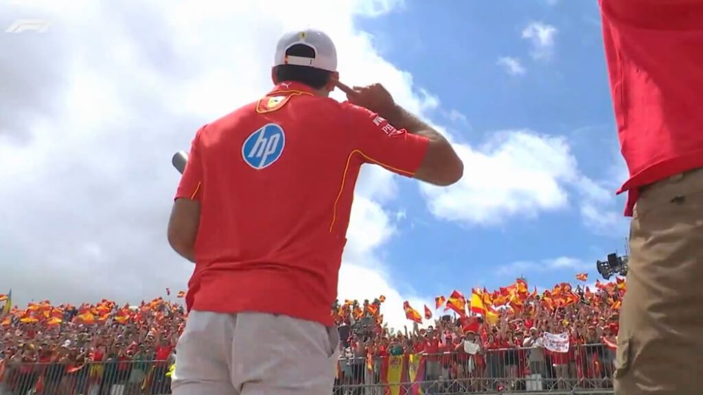 Carlos Sainz, en el GP de España (Foto: F1).